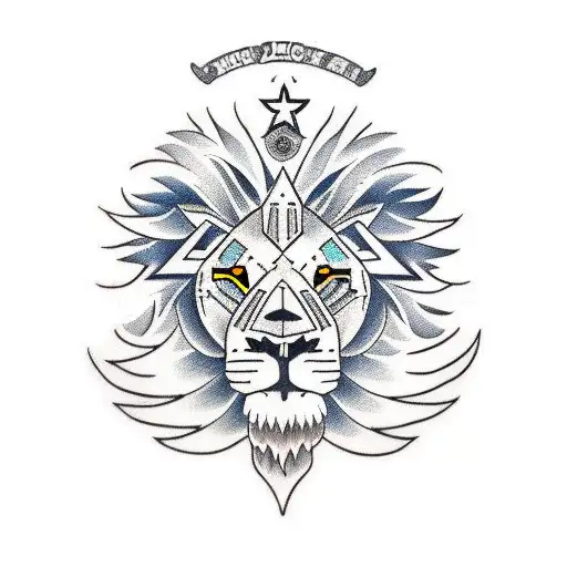 Lion With Eagle And Need With Bashi