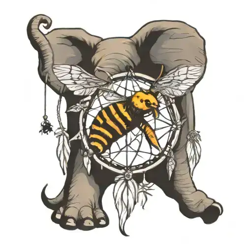Bees Dream Catcher Elephant