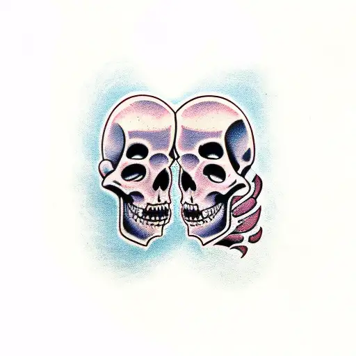 Couple Completion Tattoos Spooky