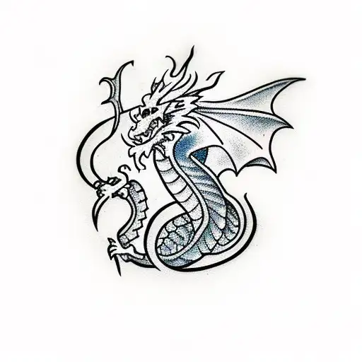 Dragon That Stays For Strength And To Never Give Up