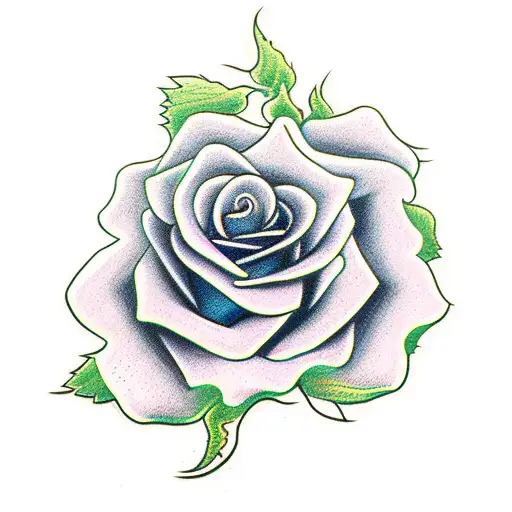 Rose Vine Surrounding The Word Tina