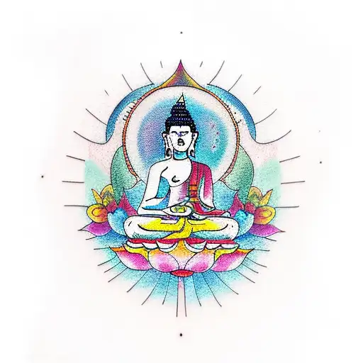 Coloful Buddha Mandala