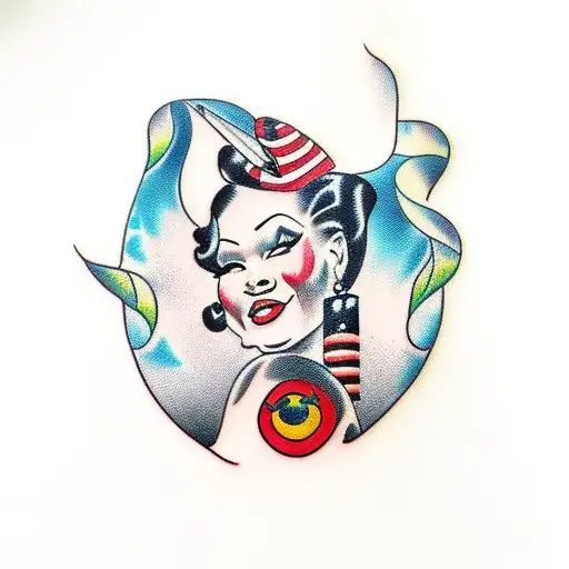 Black Pinup With Color