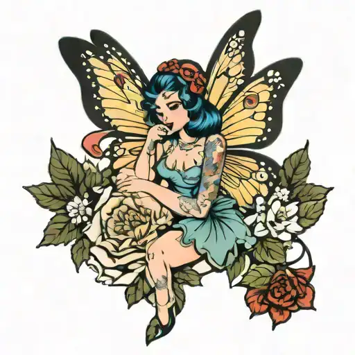 Fairy Pinup Girl Dressed