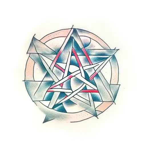 Pentagram In Circle