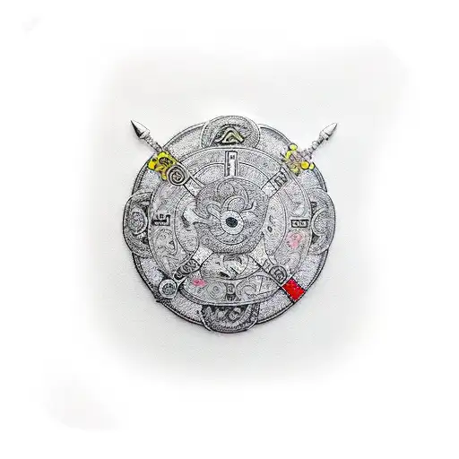 Polar Bear Pocket Watch Endless Knot