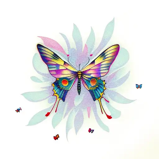 Music Butterflies Flowers And Lots Of Color