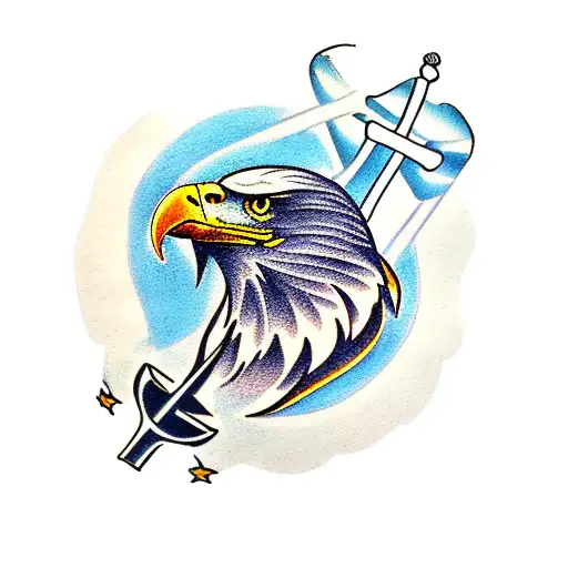 Eagle In A Anchor