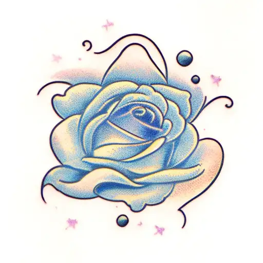 Violet Flower And Bear