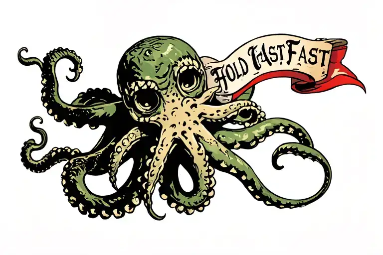 Hold Fast Banner Being Attacked By Kraken