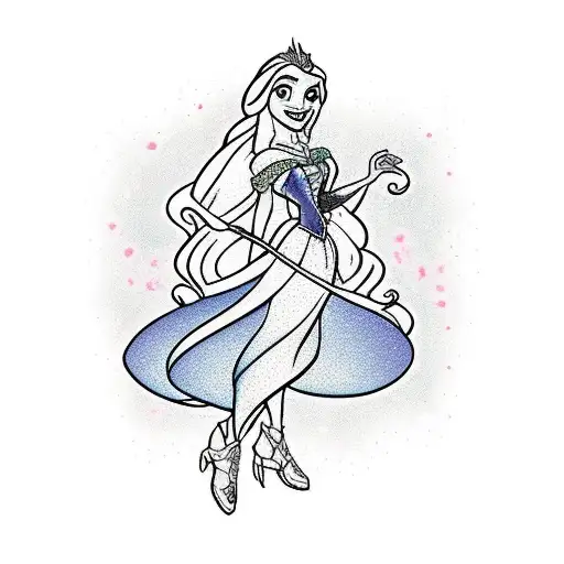 Disney Princess Rapunzel In Dark Style