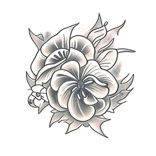 Hand With Spider And Flower