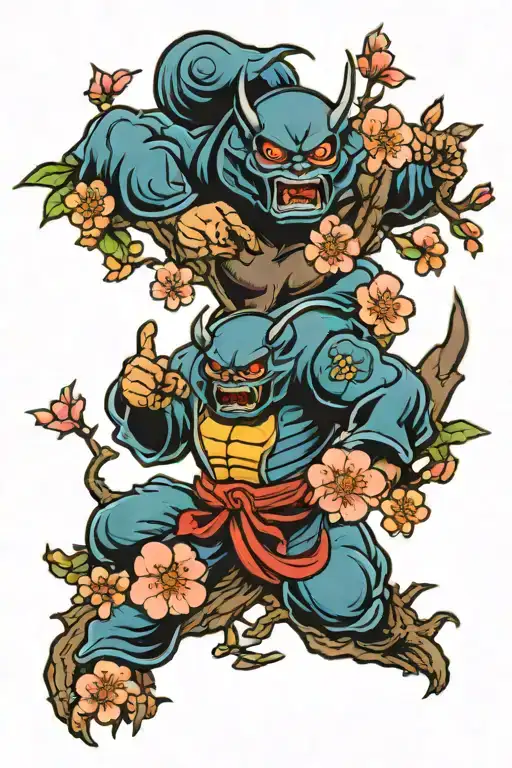 Ninja Oni Cherry Blossom Tree