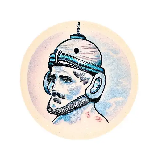 Antique Greek Astronaut Statue