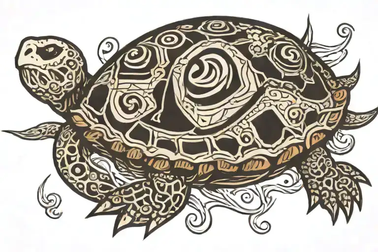 Turtle Tribal Skeleton