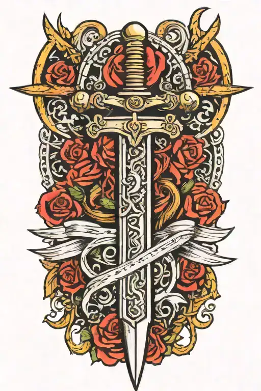 Sword Wrapped In Electricity