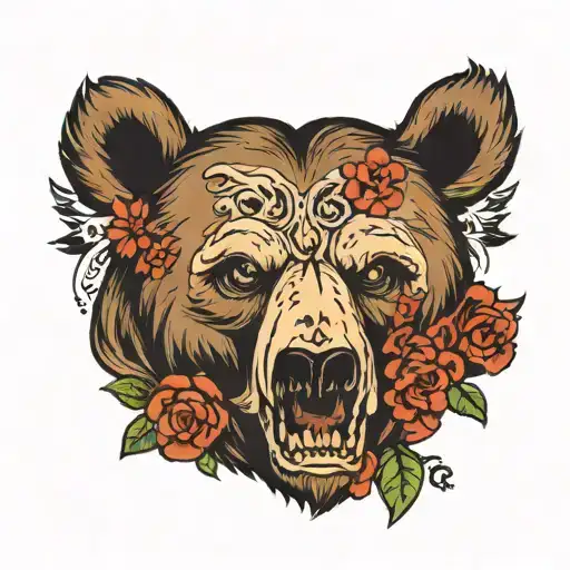 Bear And Skull