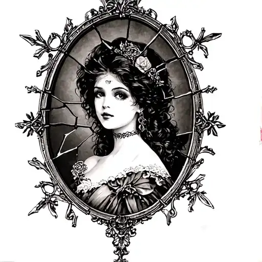 Broken Mirror Gothic Victorian Feminine