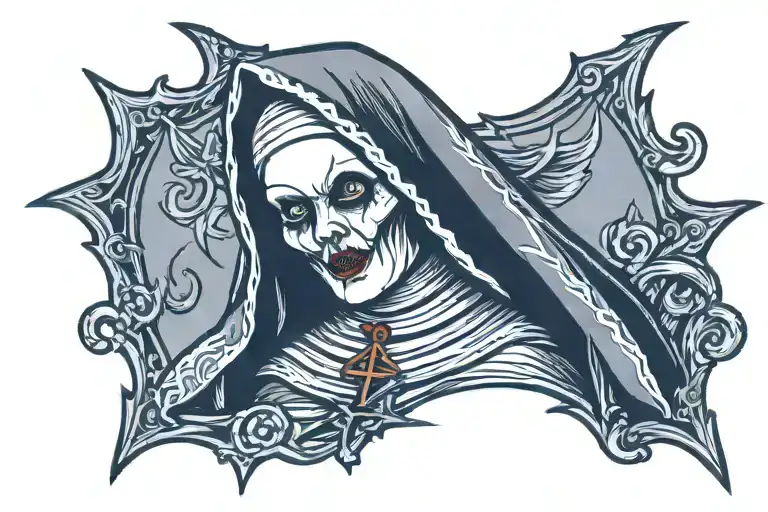 Spooky Evil Nun