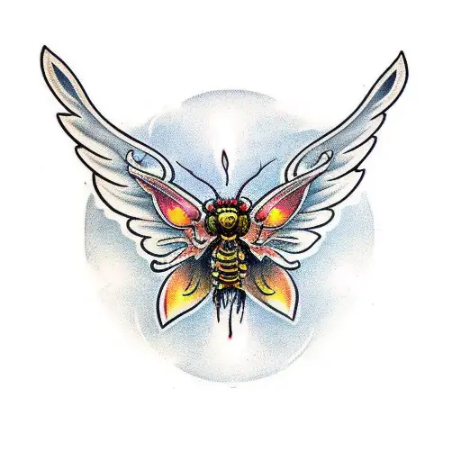 Flaming Death Head Moth