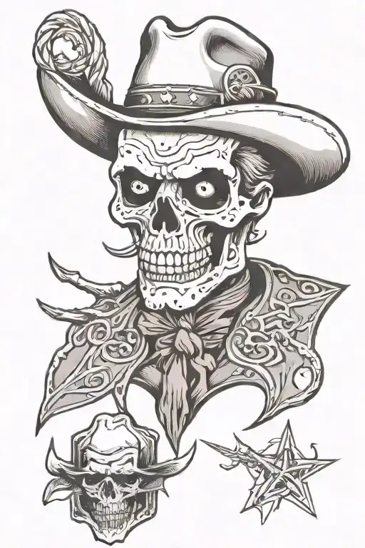 Ghoul Skull Cowboy