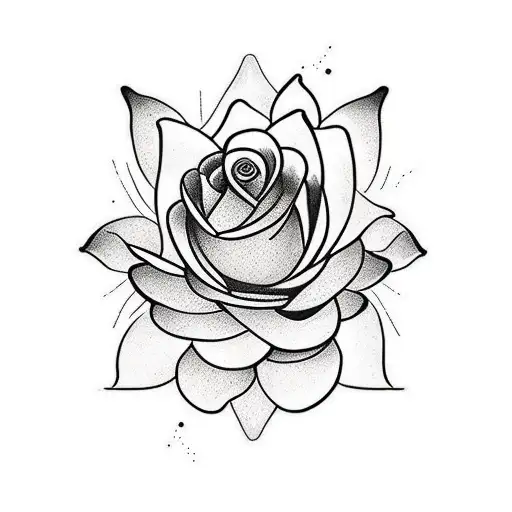 Roses And Lotus Nature Theme Sleeve Tattoo From Shoulder To Below The Elbow