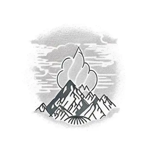 Forearm Sleeve Of Tsunami With Mountains And Palms Trees In Background In Galle Sri Lanka