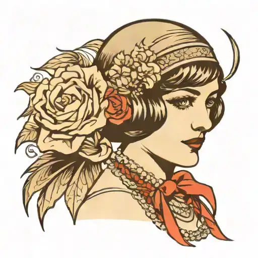 1920S Flapper Girl And Chicago Speaker Easy Readable