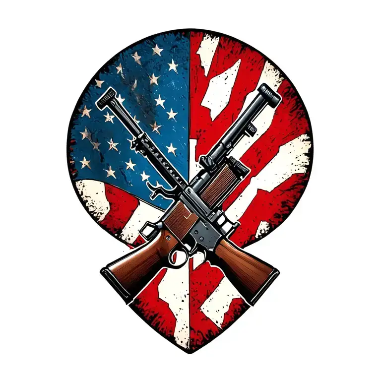 Incorporate The Iconic Symbol Of The Us Army Infantry Crossed Rifles In A Modern And Abstract Way