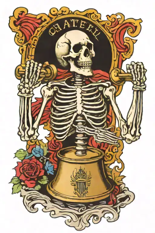 Grateful Dead Skeleton Ringing The Liberty Bell