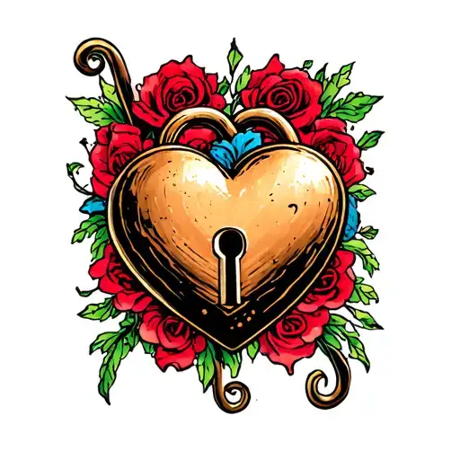 Mom Heart Shaped Lock