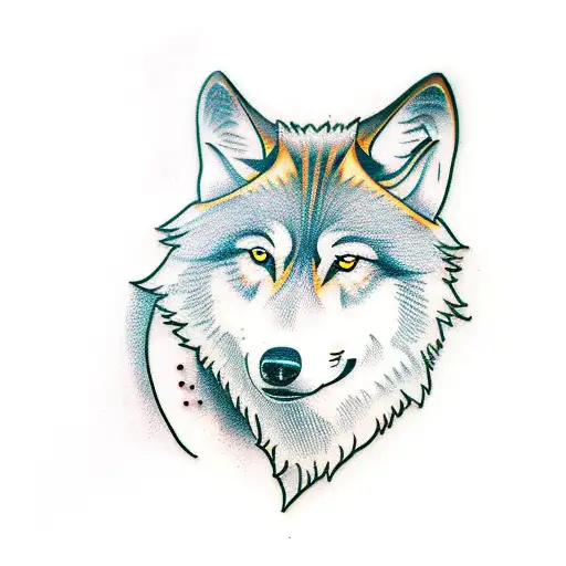 Wolves And Full Moon