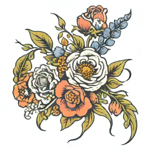 Birth Flowers Intertwined