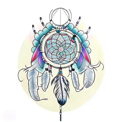 Unique Design Merging A Dreamcatcher With Headphones