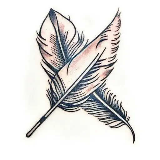 Feather Outline Forearm