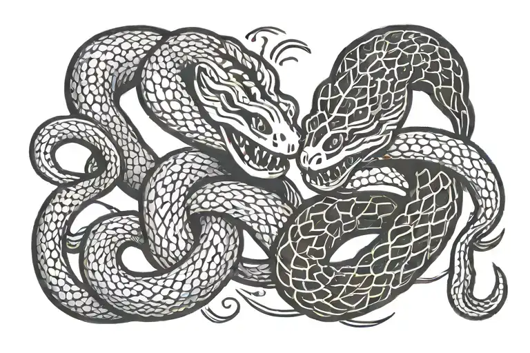 Hand Shaking A Snake