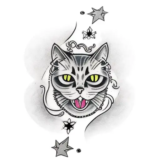 Black Cat With A Third Eye