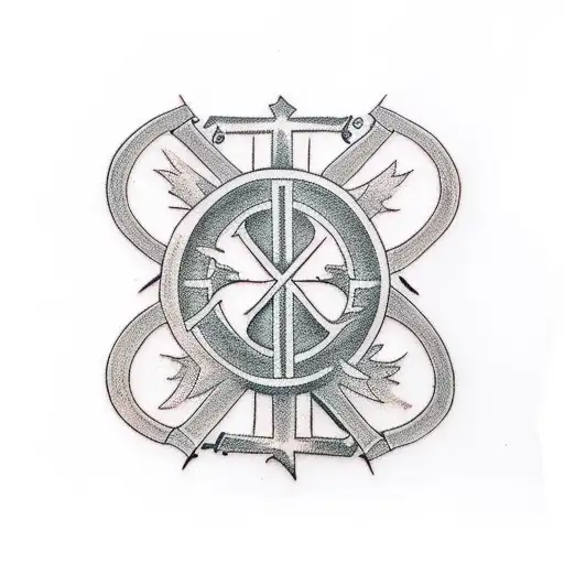 Christian Cross Back Tatoo