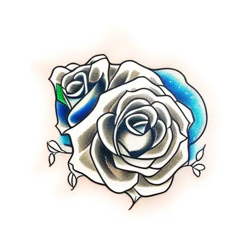 Anime Flower Portrait Colour