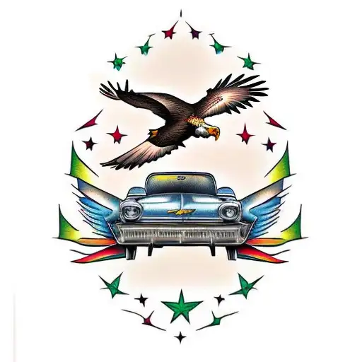 Eagle Holding A Chevrolet Spark