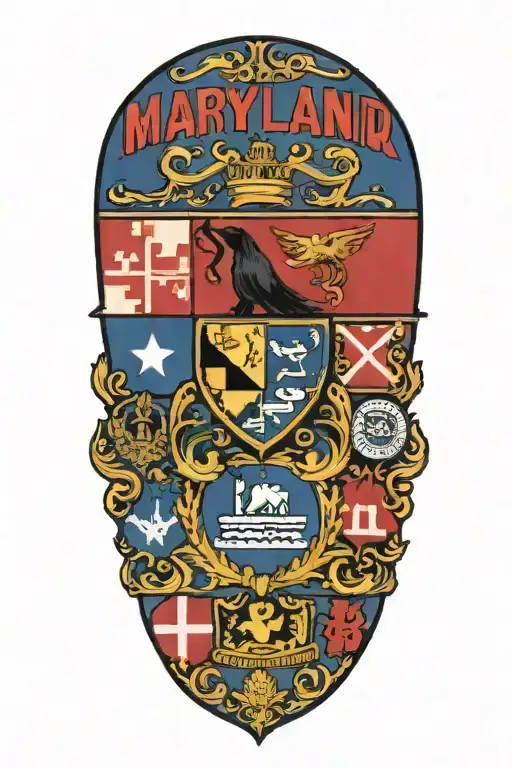 Combine The Name Bhumik With The Maryland State Flag