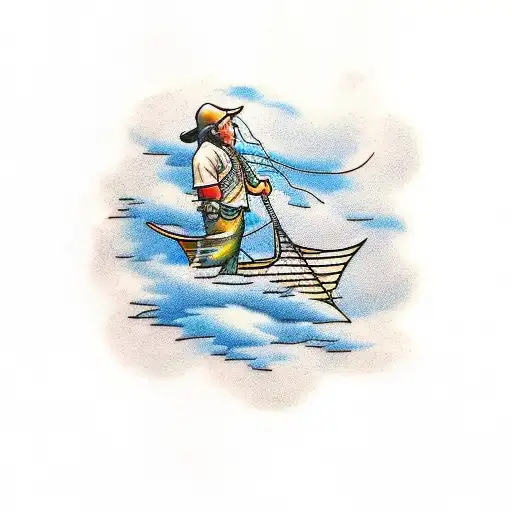 Fisherman On Cloud