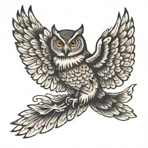 Owl Flying