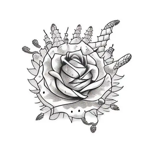 Desert Cactus And Cowboy