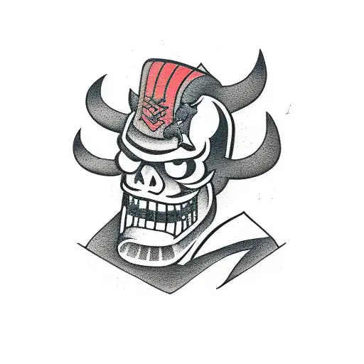 Demon Lumberjack With A Chainsaw