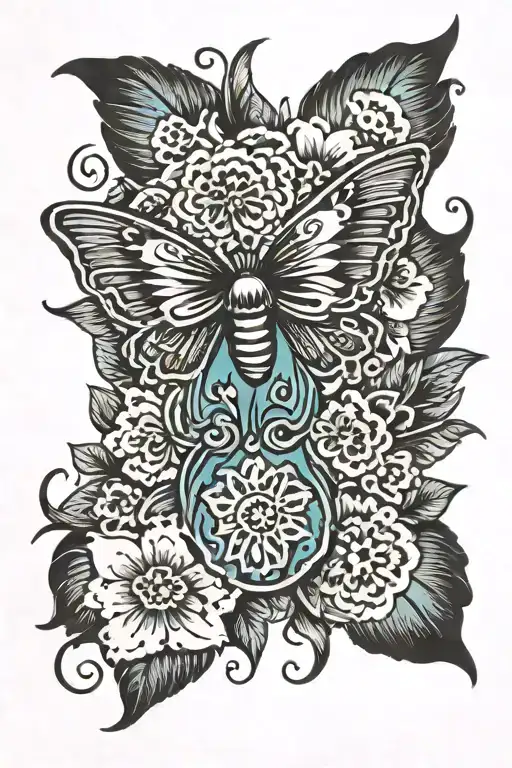 Baby Foot Print Butter Fly