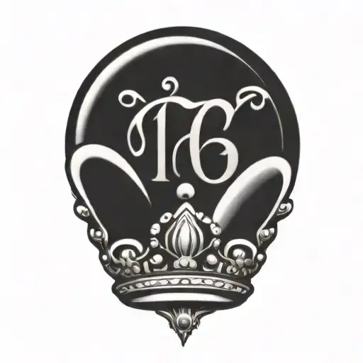 Number 186 With Crown On It