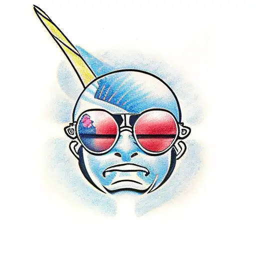 Planet Earth In Rayban Sunglasses With Big Thumb Up In Disney 30S Art Style