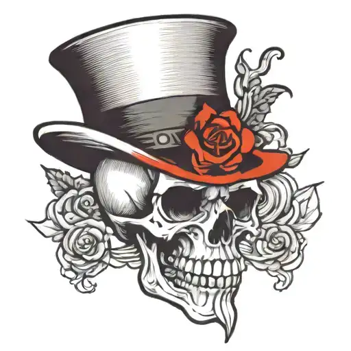 Skull And Top Hat