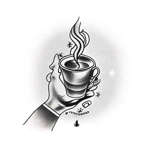 Hand With Coffee Cup